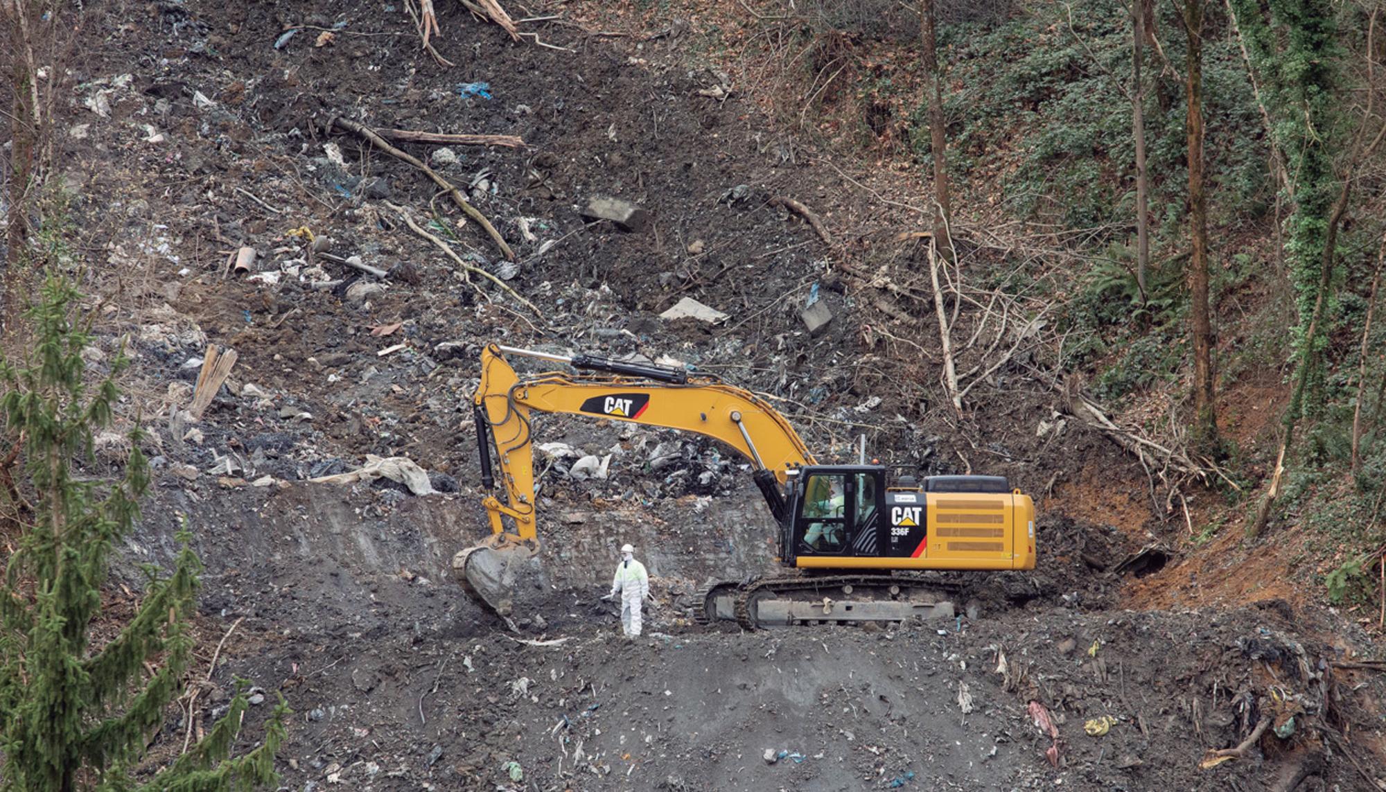 Grúa vertedero Zaldibar